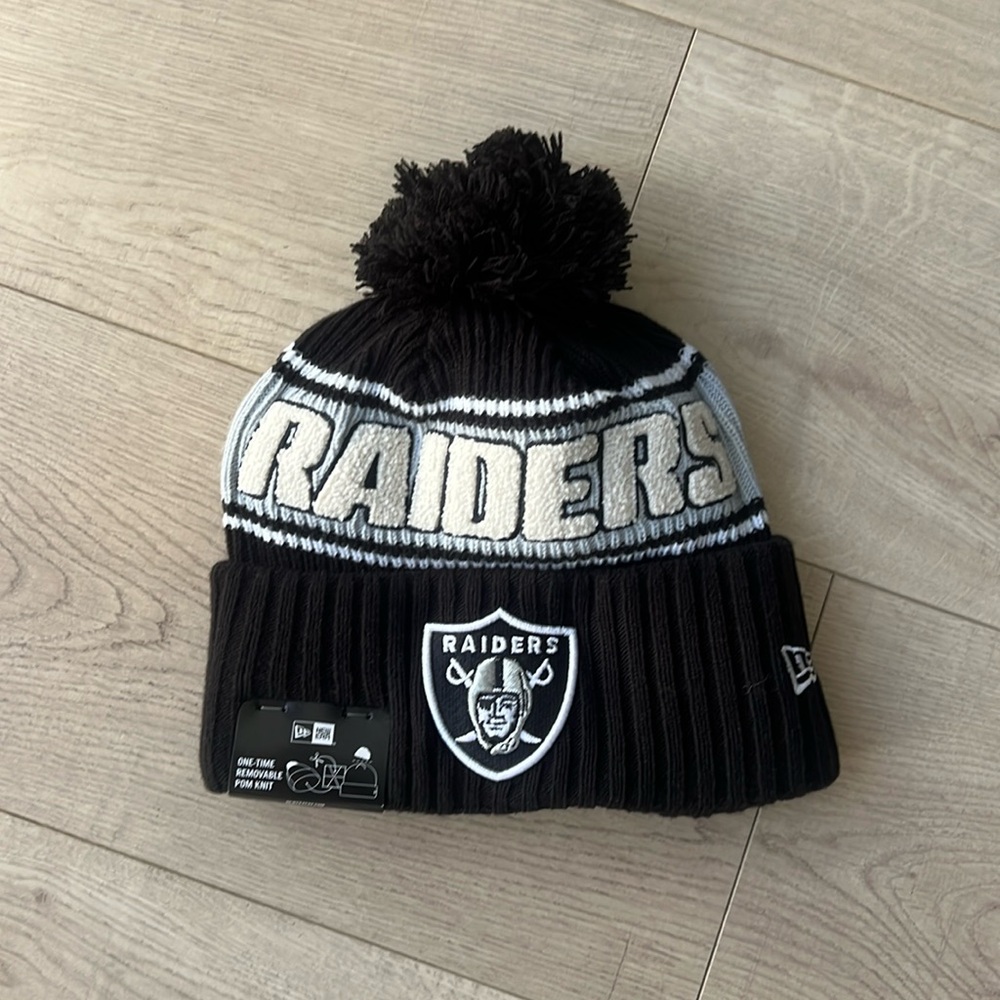 Raiders Pom Beanie